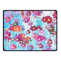 Cosmos Flowers Double Sided Fleece Blanket (Small) 