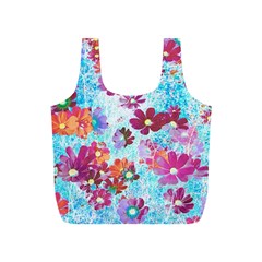 Cosmos Flowers Full Print Recycle Bag (s) by DinkovaArt