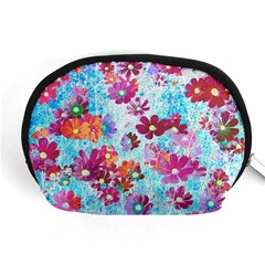 Cosmos Flowers Accessory Pouch (Medium)