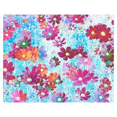 Cosmos Flowers Double Sided Flano Blanket (Medium) 