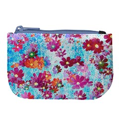 Cosmos Flowers Large Coin Purse