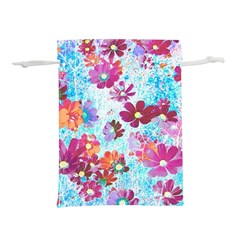 Cosmos Flowers Lightweight Drawstring Pouch (S)