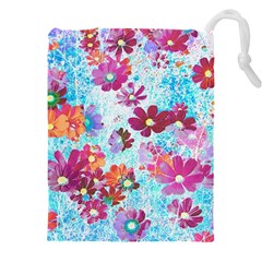 Cosmos Flowers Drawstring Pouch (4XL)