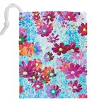 Cosmos Flowers Drawstring Pouch (5XL) Back