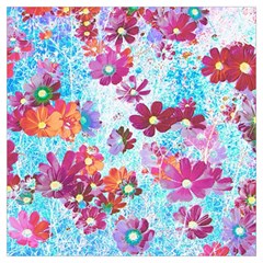 Cosmos Flowers Long Sheer Chiffon Scarf 