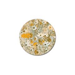 Cosmos Flowers Sepia Color Golf Ball Marker (4 Pack) by DinkovaArt