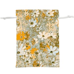 Cosmos Flowers Sepia Color  Lightweight Drawstring Pouch (xl) by DinkovaArt