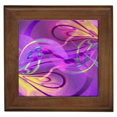 Infinity Painting Purple Framed Tile by DinkovaArt