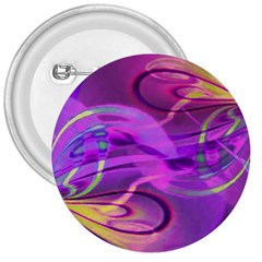 Infinity Painting Purple 3  Buttons by DinkovaArt