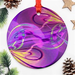 Infinity Painting Purple Ornament (round) by DinkovaArt