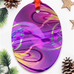 Infinity Painting Purple Ornament (oval) by DinkovaArt