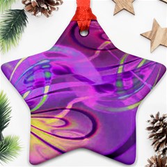 Infinity Painting Purple Ornament (star) by DinkovaArt