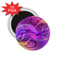 Infinity Painting Purple 2 25  Magnets (10 Pack)  by DinkovaArt