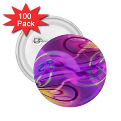 Infinity Painting Purple 2 25  Buttons (100 Pack)  by DinkovaArt