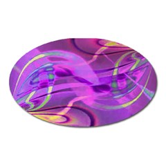 Infinity Painting Purple Oval Magnet by DinkovaArt