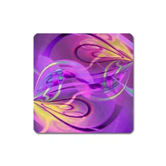 Infinity Painting Purple Square Magnet by DinkovaArt