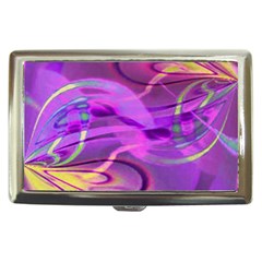 Infinity Painting Purple Cigarette Money Case by DinkovaArt