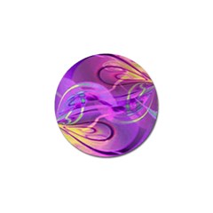 Infinity Painting Purple Golf Ball Marker by DinkovaArt