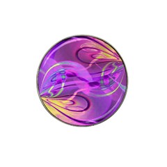 Infinity Painting Purple Hat Clip Ball Marker by DinkovaArt