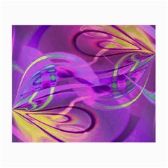 Infinity Painting Purple Small Glasses Cloth by DinkovaArt