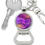 Infinity Painting Purple Bottle Opener Key Chain Front