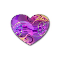 Infinity Painting Purple Heart Coaster (4 Pack)  by DinkovaArt