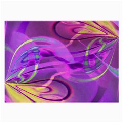 Infinity Painting Purple Large Glasses Cloth (2 Sides) by DinkovaArt