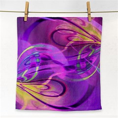 Infinity Painting Purple Face Towel by DinkovaArt