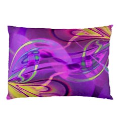 Infinity Painting Purple Pillow Case by DinkovaArt