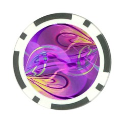 Infinity Painting Purple Poker Chip Card Guard (10 Pack) by DinkovaArt