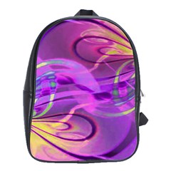 Infinity Painting Purple School Bag (large) by DinkovaArt