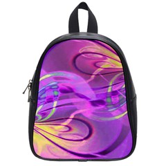 Infinity Painting Purple School Bag (small) by DinkovaArt