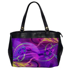 Infinity Painting Purple Oversize Office Handbag by DinkovaArt