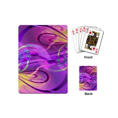 Infinity Painting Purple Playing Cards Single Design (mini) by DinkovaArt