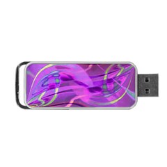 Infinity Painting Purple Portable Usb Flash (two Sides) by DinkovaArt