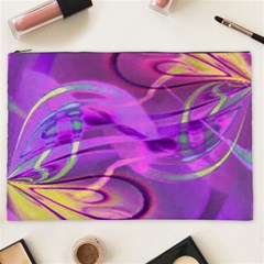 Infinity Painting Purple Cosmetic Bag (xxl) by DinkovaArt