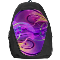 Infinity Painting Purple Backpack Bag by DinkovaArt