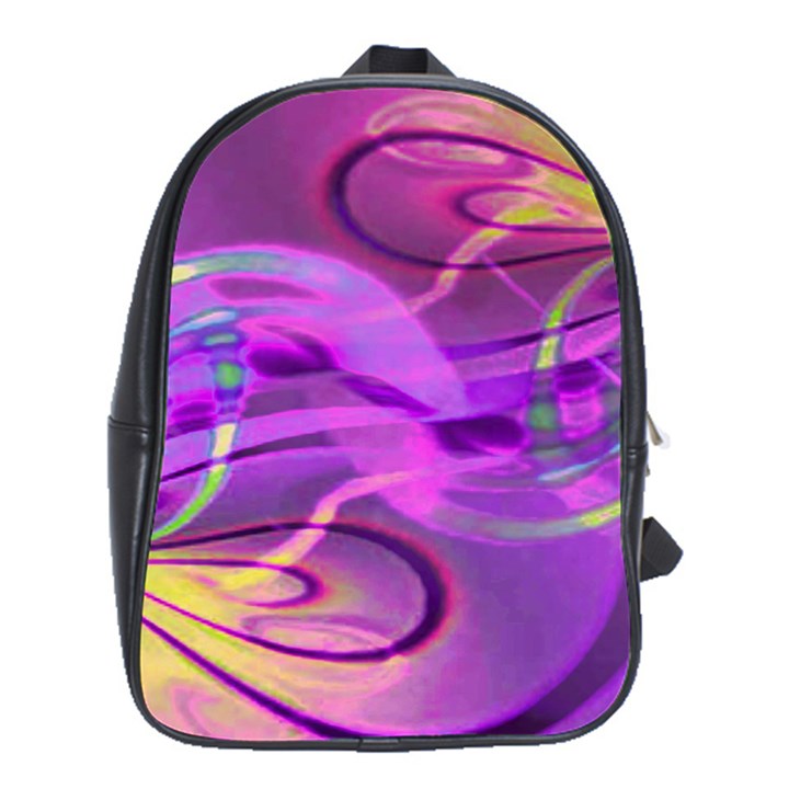 Infinity Painting Purple School Bag (XL)