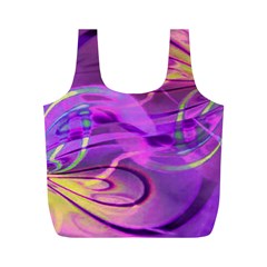 Infinity Painting Purple Full Print Recycle Bag (m) by DinkovaArt