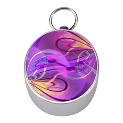 Infinity Painting Purple Mini Silver Compasses by DinkovaArt