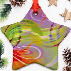 Infinity Painting Green Ornament (star) by DinkovaArt