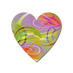 Infinity Painting Green Heart Magnet