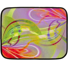 Infinity Painting Green Fleece Blanket (mini) by DinkovaArt