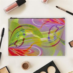 Infinity Painting Green Cosmetic Bag (large) by DinkovaArt