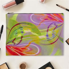 Infinity Painting Green Cosmetic Bag (xl) by DinkovaArt