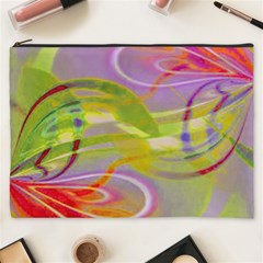 Infinity Painting Green Cosmetic Bag (xxxl) by DinkovaArt