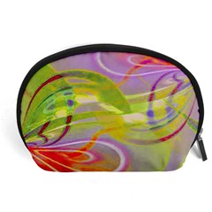 Infinity Painting Green Accessory Pouch (large) by DinkovaArt