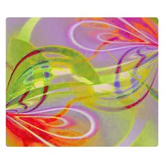 Infinity Painting Green Double Sided Flano Blanket (small)  by DinkovaArt