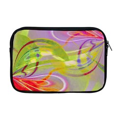 Infinity Painting Green Apple Macbook Pro 17  Zipper Case by DinkovaArt