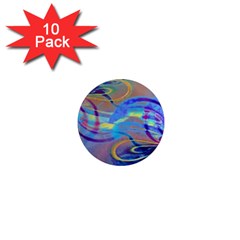 Infinity Painting Blue 1  Mini Magnet (10 pack) 